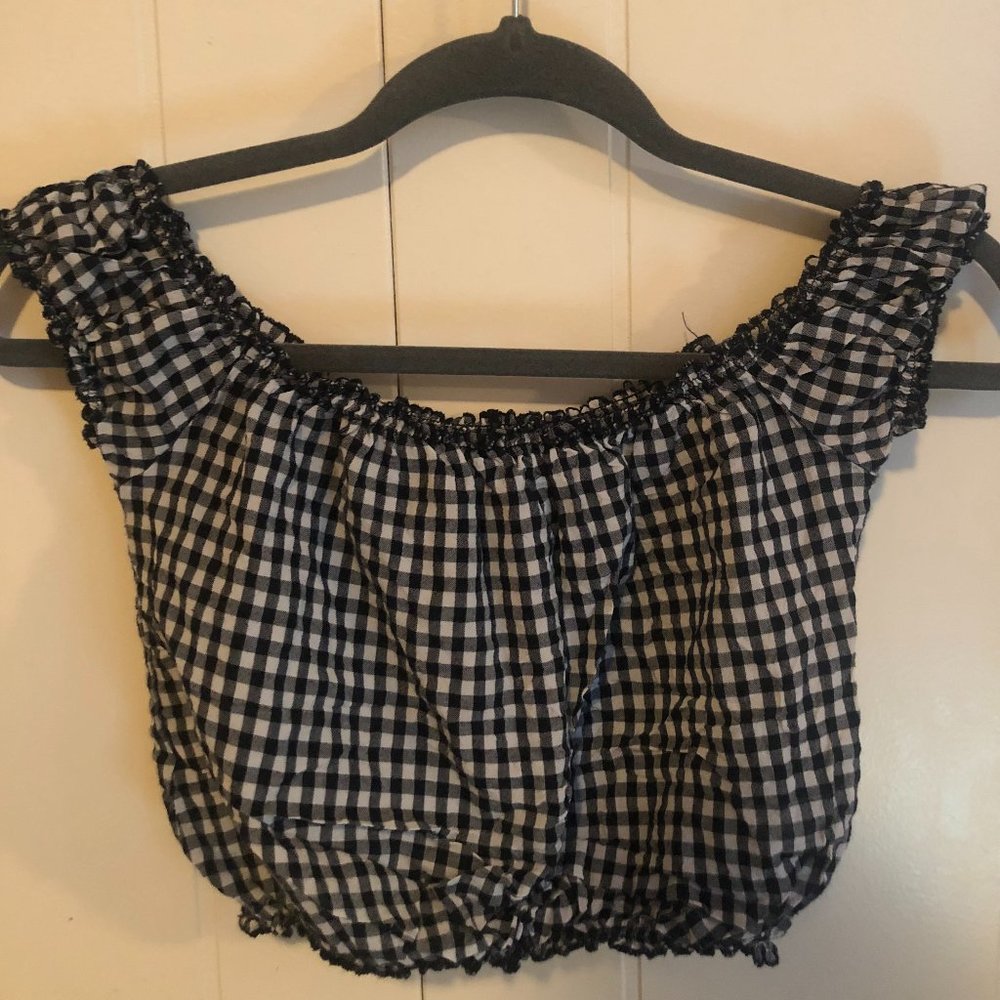 Brandy Melville Gingham Crop Top | Size OS